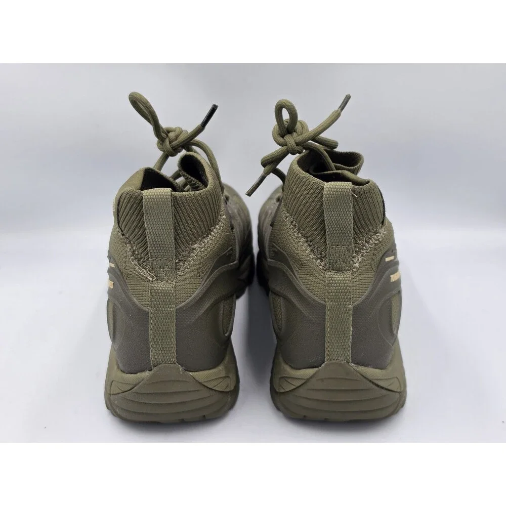 Merrell Men's Moab Velocity Mid Dark Olive Waterproof Tactical Boots Size 11